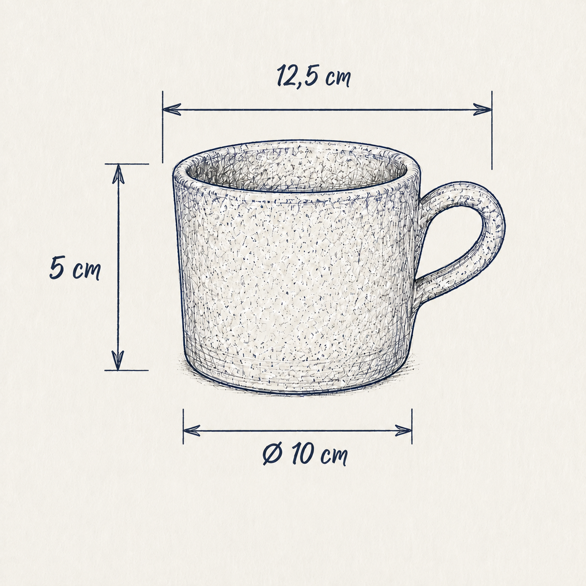 Almáchar - mørk blå - Cosy cup