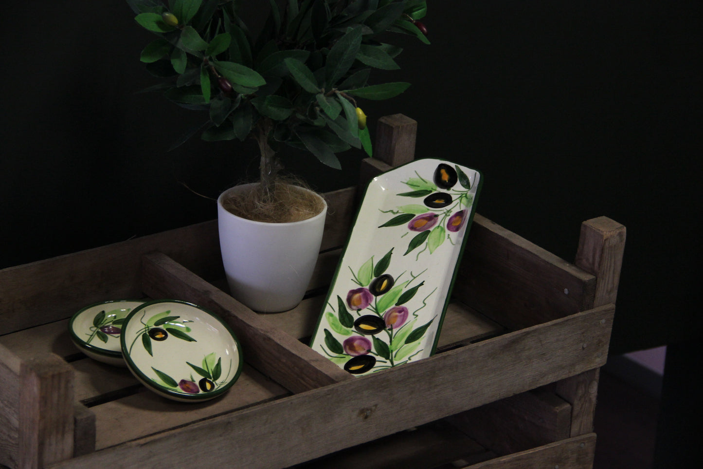 Aceituna - Aflangt fad 35 cm| Casa Jada