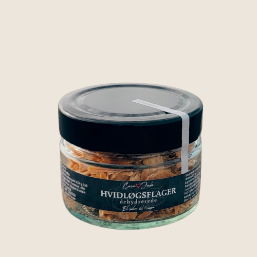 Hvidløgsflager 50g i glas| Casa Jada