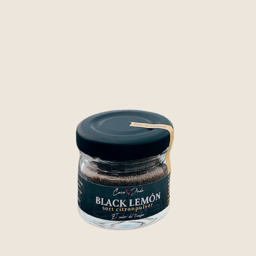 Sort citron pulver 15 g i glas| Casa Jada