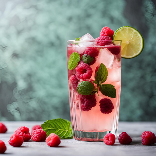 Mojito-med-friske-hindbær-og-lime| Casa Jada