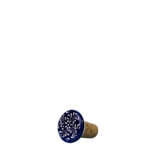 Bottle stopper, Blue Malaga, Spanish Ceramics