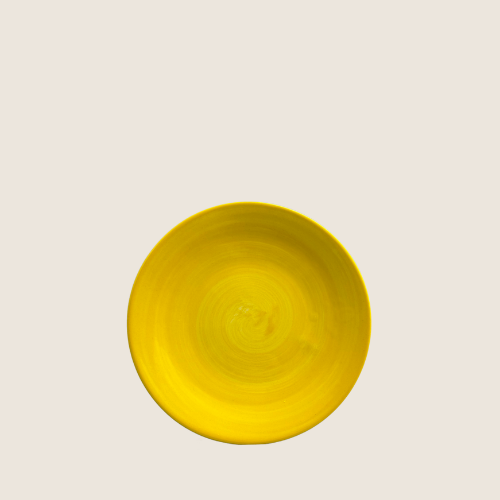 Ensfarvet Amarillo - Desserttallerken 16 cm | Casa Jada