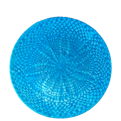 Relief, Azul Turquesa, Mate - Middagstallerken 28 cm