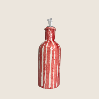 Línea Rojo - Olieflaske med skænkeprop| Casa Jada