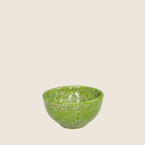 Bowl, Ø 7.5 cm, Rústico, Verde, Spanish handmade ceramics