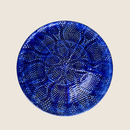 Relief Marineblå - Middagstallerken 28 cm