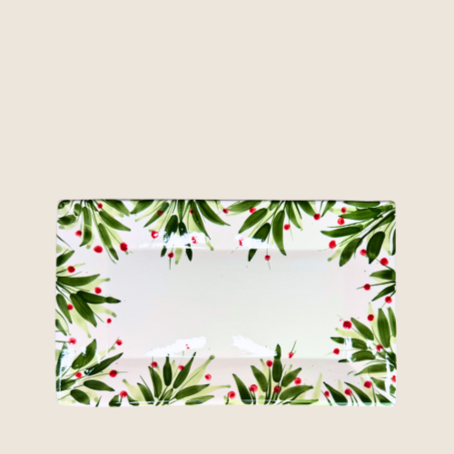 Navidad 1 Rojo - Aflangt Fad 36 cm| Casa Jada