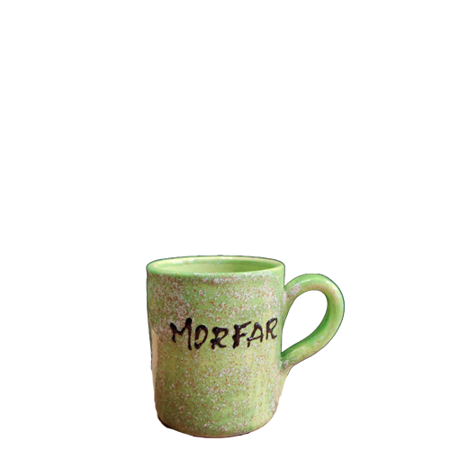 Mug, Traditional, Rústico, Verde, "MORFAR", Hand Painted Spanish Ceramics